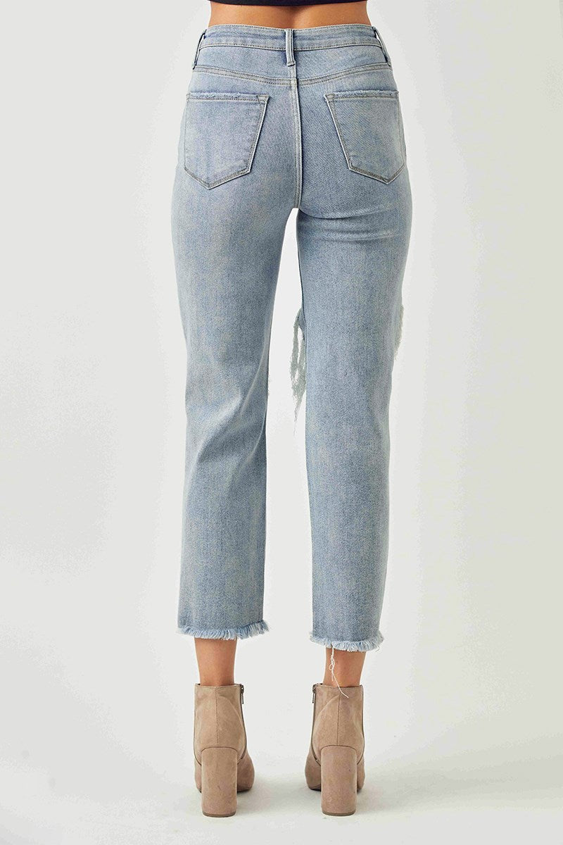 RISEN High Rise Straight Jean