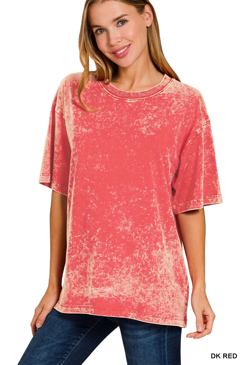 Oversized Acid Wash Tee