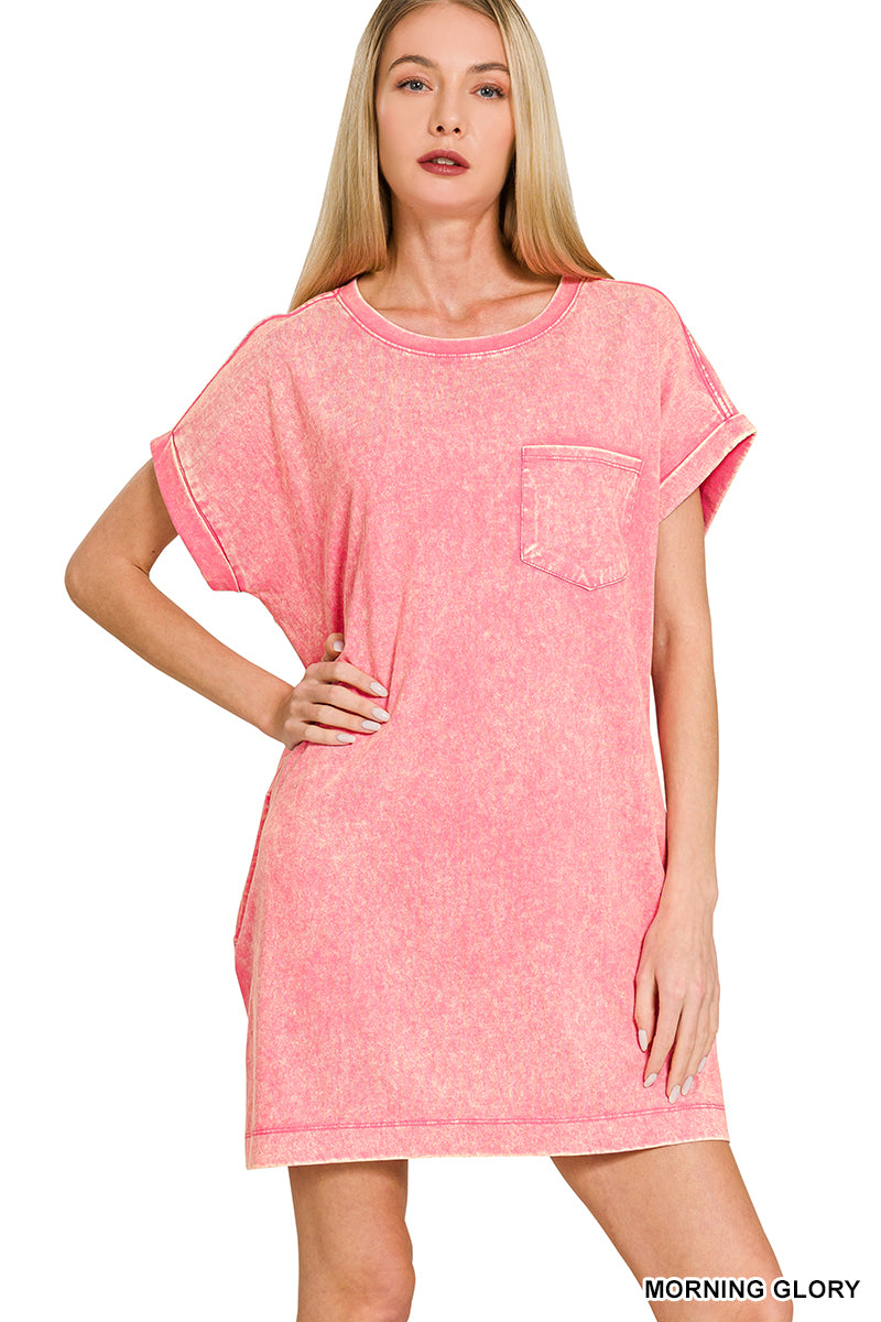 Washed T-shirt Dress